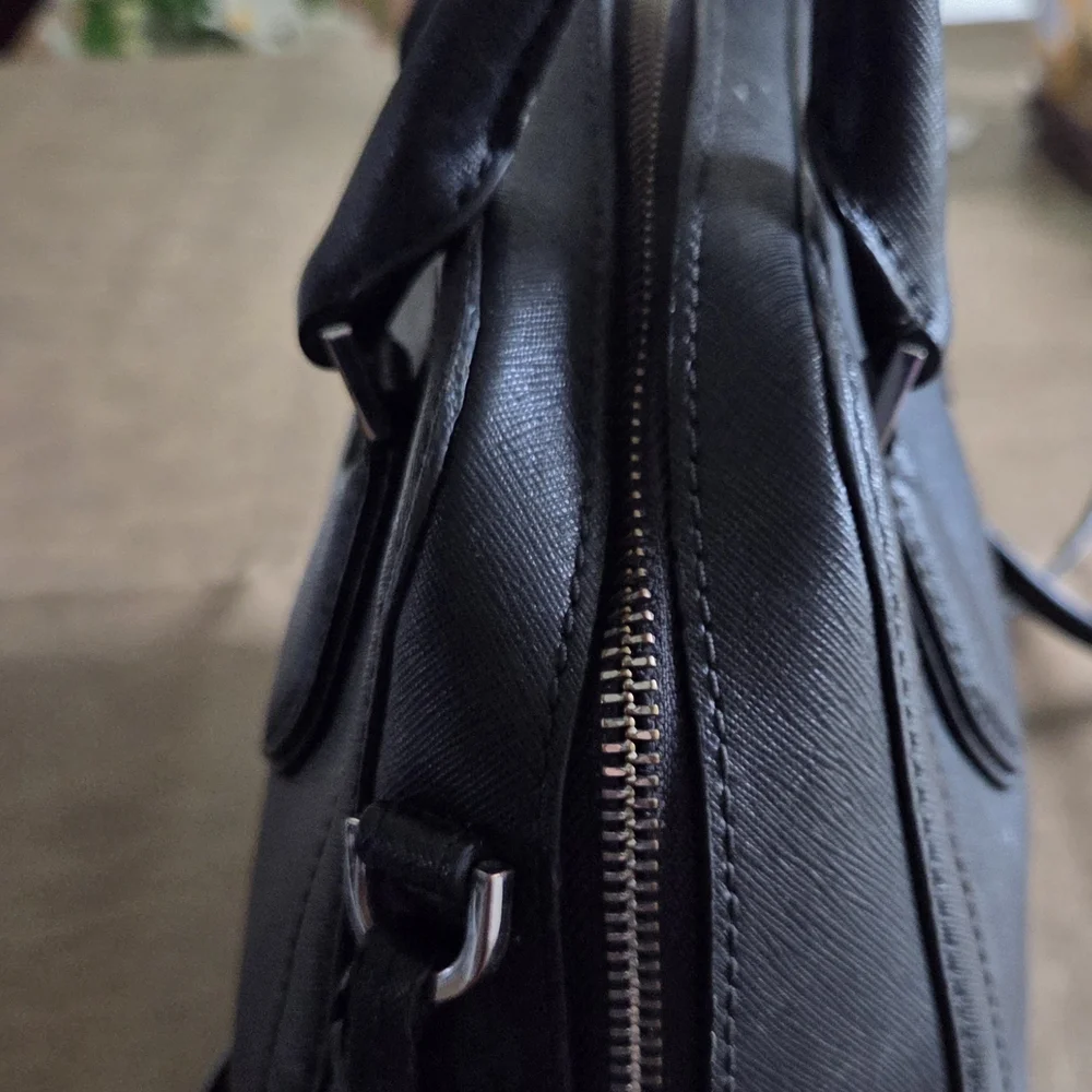 Michael Kors Black Satchel with Gold Details - Picture 4 of 9